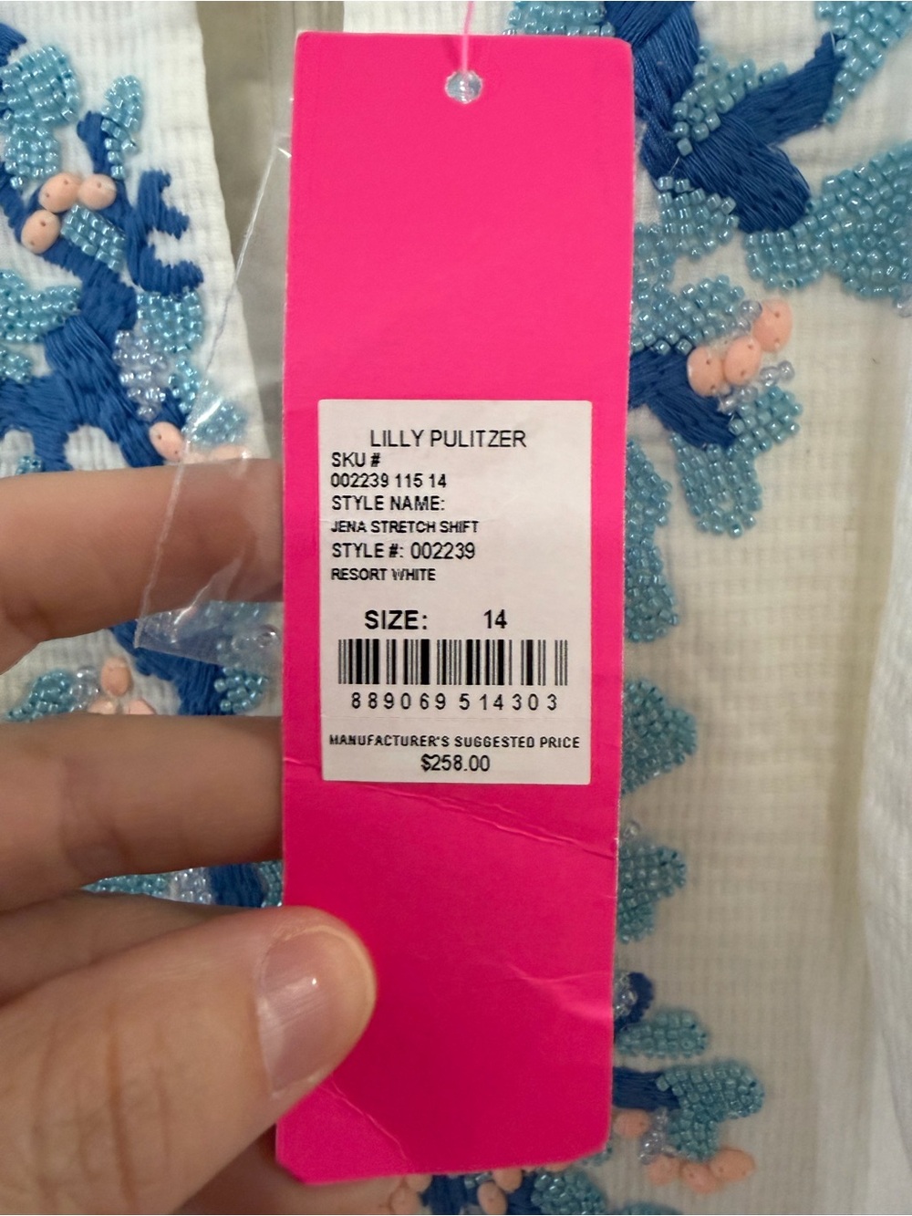 Lilly Pulitzer JENA STRETCH SHIFT DRESS - Size 14 - NWT - Picture 5 of 11